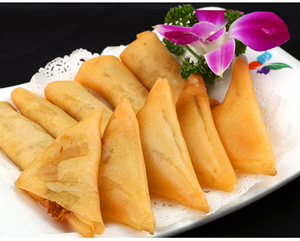 名味蔬菜咖喱角400g20个油炸小吃三角春卷油炸方便速食素食咖喱角