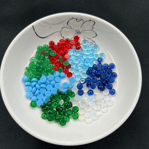 戒面圆形合成宝石彩色半球形松石裸石diy手工吊坠戒指镶嵌配件