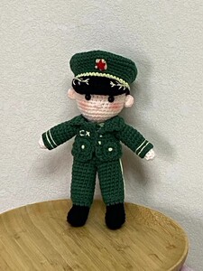 特别的军恋礼物手工自制毛线钩针编织材料包兵哥哥有心意玩偶