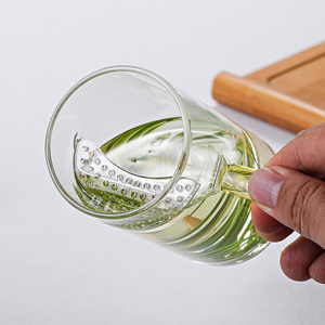 加厚玻璃月牙杯高硼硅耐热泡茶过滤一体家用茶水分离办公室绿茶杯