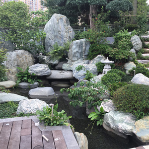 泰山石假山石园林景观石富贵绿石雪浪石切片庭院枯山水造景驳岸石