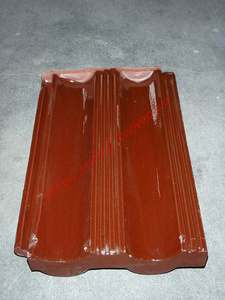 桔红色永鑫宜兴精品屋面瓦琉璃瓦4公斤中式老款经典仿洋平板瓦片