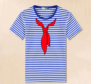 七八十年代怀旧服装70蓝白条纹海魂衫知青服同学聚会衣服儿童班服