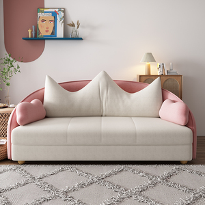 信盈居可折叠绒布沙发床两用小户型可以当床多功能伸缩客厅网红款