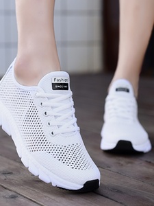 耐克联名夏季镂空透气网鞋女青年运动鞋白色休闲鞋轻便跑步鞋女鞋