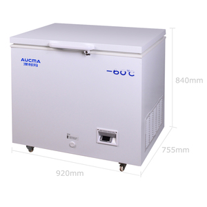 Aucma/澳柯玛 DW-60W176低温保存箱-30°至-60°带锁冷柜冰柜