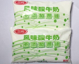 三元 无蔗糖酸奶 风味酸牛奶 乳酸菌发酵180克22袋餐后饮品 营养