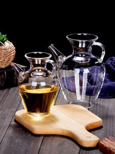 仿宋茶壶绿茶执壶耐热茶杯泡茶器透明小号花瓶醒酒壶高硼硅玻璃壶