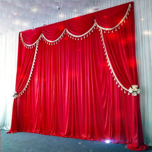 爱你一生婚庆道具用批发淘宝婚庆背景纱幔布幔中式婚礼堂舞台幕布
