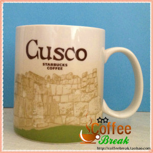 正品 特价 星巴克杯子 城市马克杯 16盎司秘鲁库斯科Cusco马克杯