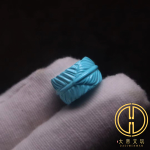 优化绿松石蒙松羽毛扣隔珠面包圈金刚星月菩提手串手持diy配饰件