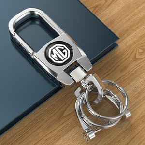 名爵汽车钥匙扣环mg5金属名爵6男士zs高档hs锁匙扣女名爵五钥匙圈