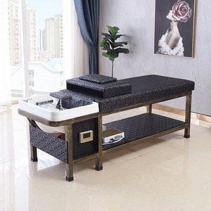 茶麸洗头床理发店专用泰式发廊美发美容头疗按摩熏蒸家用带热水器