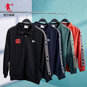 乔丹外套女2022春秋季新款中国卫衣国潮宽松上衣服夹克跑步运动服0人