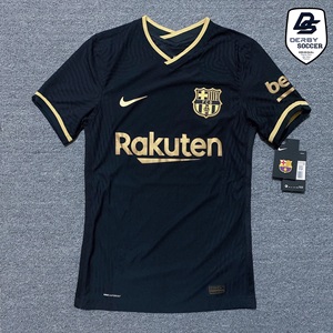 【现货】20-21巴萨客场黑金短袖球员版球衣 cd4184-011