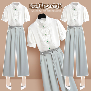新中式轻国风套装女夏季2024年新款小个子夏装搭配一整套时尚两件