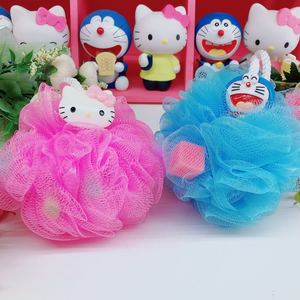 哆啦a梦叮当猫机器猫卡通浴球 浴花 沐浴球 浴室用品 kitty浴球擦