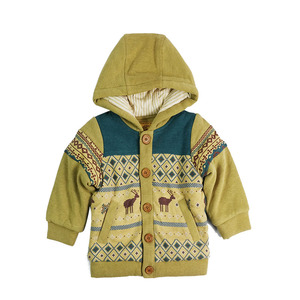 圣宝度伦 男童冬款加厚连帽外套 加厚保暖 圣诞主题