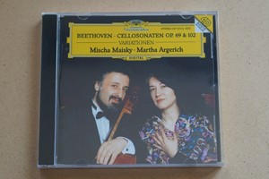 贝多芬大提琴奏鸣曲 麦斯基 阿格里奇 CD 现货
