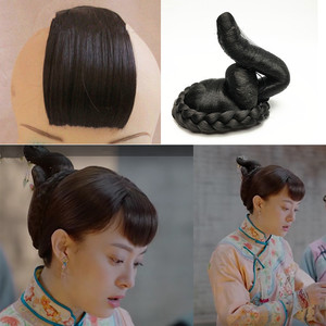 那年花开月正圆孙俪同款假发刘海 新娘古装秀禾服头饰发饰女民国