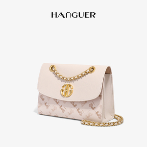 韩谷儿 大牌奢侈品ghg链条包斜挎小包包女2021新款小众百搭单肩包