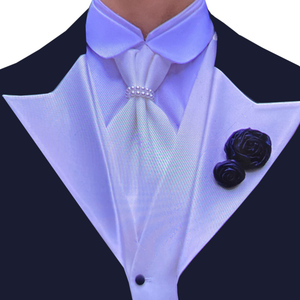 原创新款黑白色珍珠懒人免打礼服宽法式领带摄影婚纱楼拍摄1182