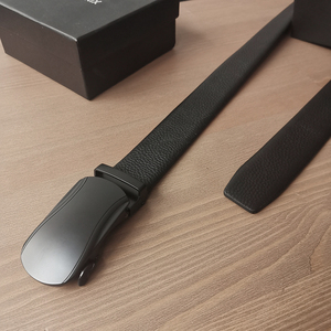 黑色皮带!工匠品质 无空松紧 通勤商务休闲都ok 真皮腰带