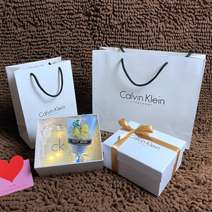 专柜原版ck纸袋香水礼品袋子ck包装盒手提购物袋ck礼品盒子包装袋