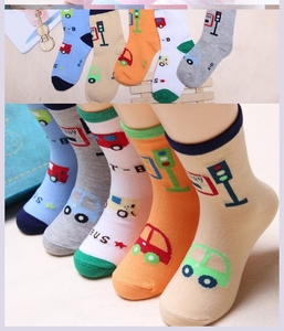小孩四六八九十岁7儿童男童袜子秋款宝宝春秋小男孩袜i子中筒娃