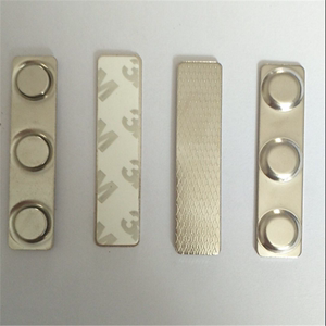 超强钕铁硼磁铁磁性胸牌配件三颗四颗磁粒 塑料金属胸牌徽章磁扣