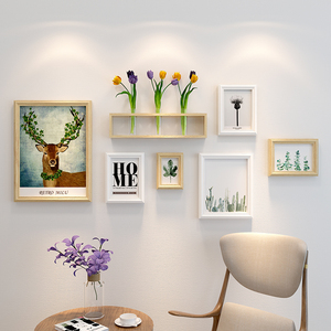 创意小清新照片墙餐厅宿舍相框墙相册墙卧室挂墙面相片墙挂墙装饰