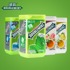 黄箭口香片 juicy fruit 加拿大箭牌香口胶 doublemint绿箭口香糖