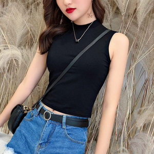 吊带背心女小高领