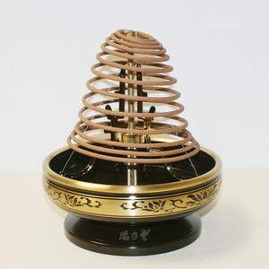 观云堂台湾盘香炉2至24小时挂香立式支架香炉座佛具莲花塔香包邮
