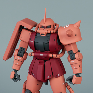 高达模型 万代mg 1/100 夏亚专用 红扎古2.0 素组成品 拼装 代工