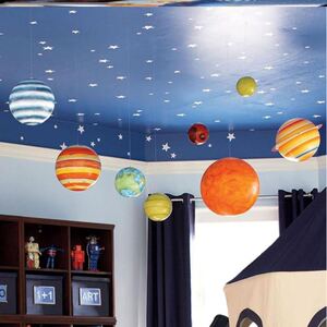 幼儿园星空吊饰装饰挂饰主题教室太空环创布置班级环境挂件卡通儿