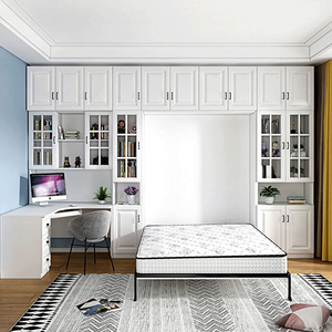 实木柜床一体省空间