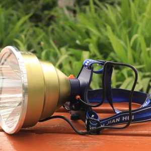12v伏灯头led强光超亮p90头灯锂电池可充电钓鱼灯头戴分体式24锂o