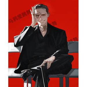 帅气男子大叔西装痞气韩国画师ctkcave chongtak作品集插画原画