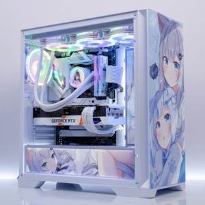先马原神白色主机二次元动漫定制吹雪全家桶水冷游戏台式酷睿电脑