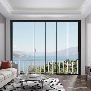 定制极窄三联动推拉门厨房吊滑联动门卫浴玻璃隔断门阳台客厅移门