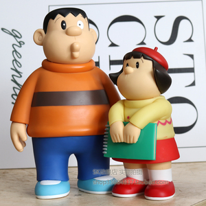 哆啦a梦公仔 机器猫叮当猫 胖虎技安 技兰肥妹 手办模型人偶礼物