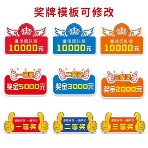 大张支票kt年会奖金颁奖道具展板捐赠陪嫁模板微商激励手举牌定制