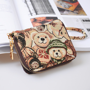 002人付款淘宝维克丹尼熊手拎卡包学生布朗熊可爱个性