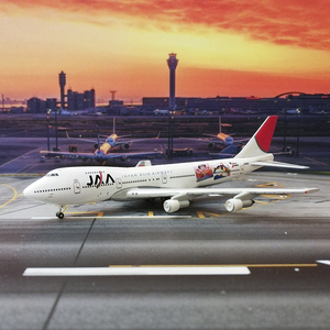 1:500客机日本亚细亚航空jaa波音747-200合金飞机航模玩具099航班