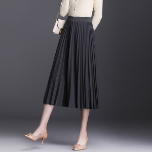 百褶裙半身裙长款