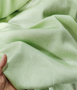 洛阳牡丹欧碧色 显白清新绿20姆米冠乐绉宽幅弹力真丝桑蚕丝面料