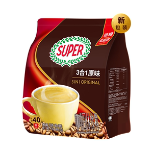 超级（SUPER）3合1速溶咖啡粉 原味/特浓即溶 马来西亚进口