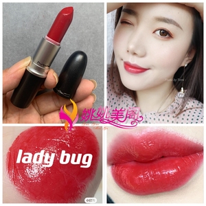 骨折好价~mac魅可子弹头口红唇膏510#lady bug番茄水红减龄显白