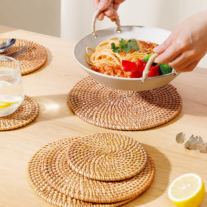 隔热垫餐垫锅垫餐桌垫茶杯垫藤编防烫垫碗垫家用盘子垫耐高温垫子